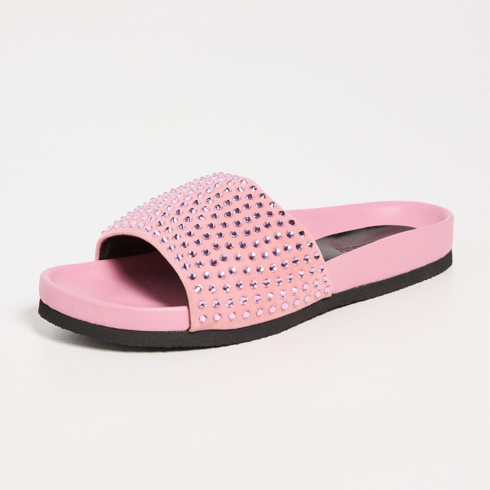 JW Anderson Suede Slide Sandal Crystal Pink NIB NWT Size 10 / 42